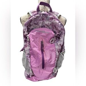 Eddie Bauer Backpack Stowaway 20L Pink Purple Packable Hike Camping Lightweight